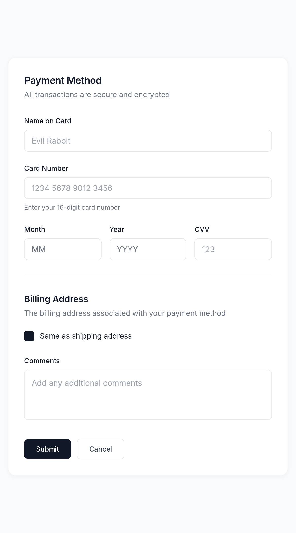 Form - UI Component Template | Komposo